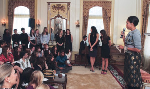 first lady michele obama at residence